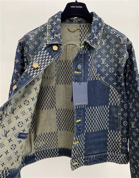 louis vuitton giant damier waves monogram denim jacket|louis vuitton x nigo.